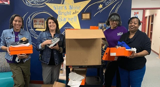 Raleigh NC non-profit donates shoes to children in title-1 schools